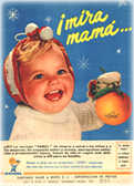 Cartel de 1959 anunciando regalos de navidad