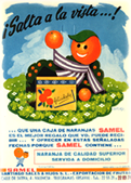 El cartel de 1964 para regalar naranjas